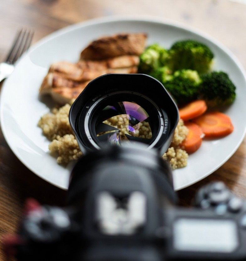 capturing healthy food for healthy weight gain
